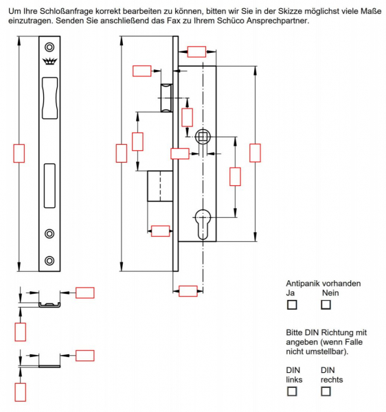 Schüco Schlossanfrage