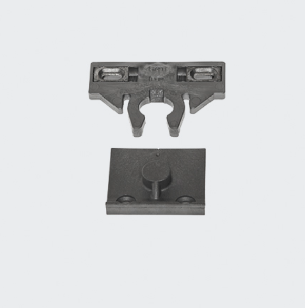 Schüco Stulpschnäpper LivIng silbergrau, Beschlagsystem Schüco VarioTec, Profilsystem Schüco LivIng, 98051216