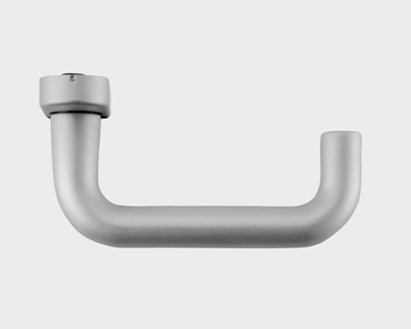 Schüco Türdrücker | Türgriff gerade in Naturton Silberfarbig E3-CO- EV1, 240071