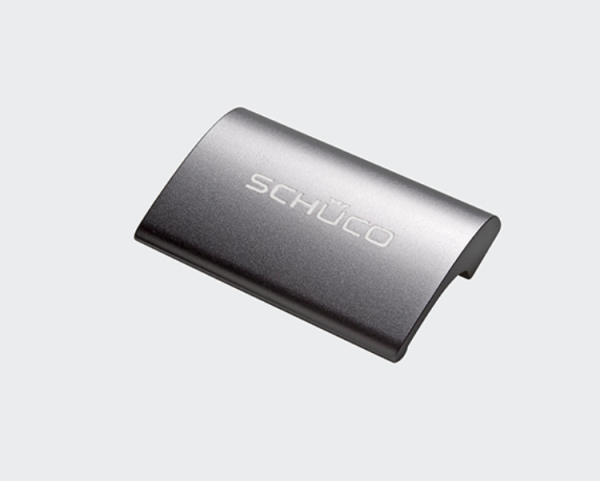 Schüco Türziehgriff Design - Farbe F9, alufarben, Beschlagsystem Schüco VarioTec, Profilsystem Schüco LivIng, 98051103