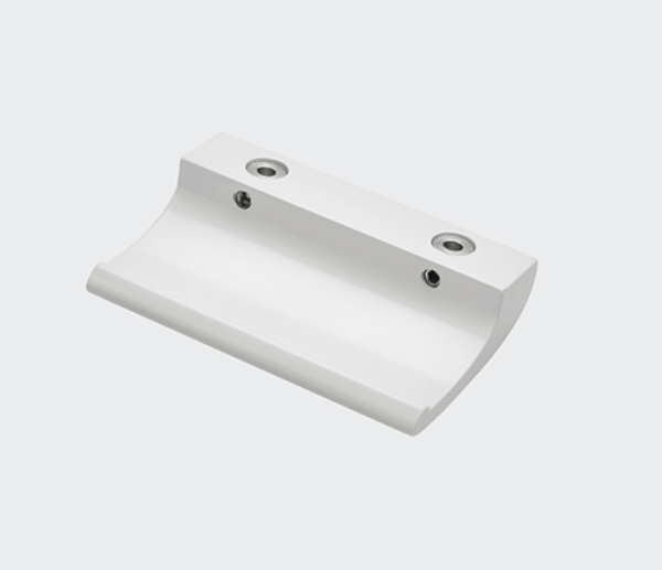 Schüco Türziehgriff Design - Weiß, ähnlich RAL 9016, Beschlagsystem Schüco VarioTec, Profilsystem Schüco LivIng, 98051101