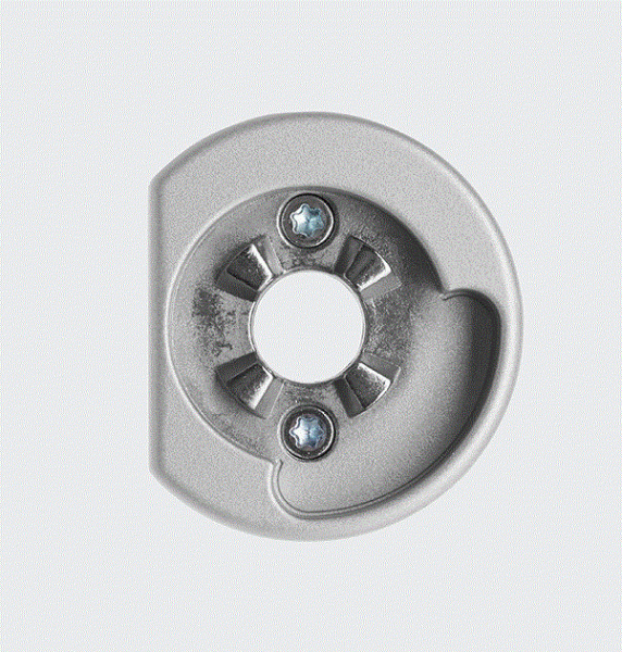 Schüco SmartActive RC Befestigungsrosette rechts Edelstahl, 269670