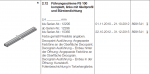 Hörmann Führungsschiene FS 100 komplett links mit Gleitprofil und Bürstendichtung, 8991541