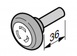 Hörmann Laufrolle mit 50 mm Achse für Baureihe 40, EcoStar, RenoMatic, 3040311, light