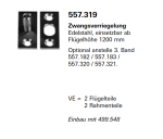 Jansen Janisol Arte 2.0, Zwangsverriegelung Edelstahl, einsetzbar ab Flügelhöhe 1200 mm Artikel Nr. 557.319