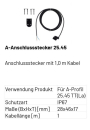 Marantec A-Anschlussstecker 25.45 Anschlussstecker mit 1,0 m Kabel, 186956