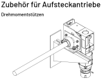 Marantec, Drehmomentstütze für Rolltorantriebe MDF 50,151798, bei senkrechter Montage