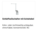 Marantec Schlaffseilschalter mit Achshebel, links- oder rechtsseitig umbaubar , 141632