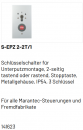 Marantec Schlüsselschalter, S-EPZ 2-2T/1, für Unterputzmontage, 141623
