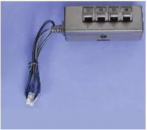 Normstahl Adapter-Set zum Anschluss herkömmlichen Kabel an Westernsteckerbuchsen, 400003700000