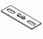 Normstahl Ersatzteil Bodenlaufschienenanker rostfrei, Edelstahl Abmessungen: 130x40 mm, für Seitensektionaltor SSD kleiner 07.1997, A372590