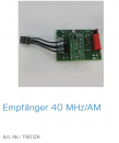 Normstahl Empfänger 40 MHz/AM für Perfekt und Tandem Antriebe, T90129