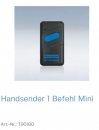 Normstahl Handsender 1 Befehl Mini 40 MHZ/FM Abmessungen: 45x78x17 mm, T90180