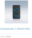 Normstahl Handsender 4 Befehl Mini 40 MHZ/FM Abmessungen: 45x78x17 mm, T90267