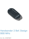 Normstahl Handsender Zen Design 2 Befehl 868 MHz