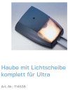 Normstahl Haube mit Lichtscheibe komplett für Ultra