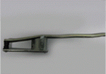Normstahl Hebelarm rechts Gesamtlänge: 1031 mm Flachstahl: 30x8 mm, für Schwingtore Prominent-Variant, H100180