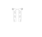 Normstahl Rollenbock oben Set Links + Rechts für  g30 ab Baujahr  08/2003 - 01/2007und g60 