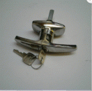 Normstahl Schloss oval mit Zylinder und Schlüssel, für Schwingtore Prominent-Variant, H700740