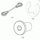 Normstahl Tragseile, K081893, für Zugfeder (Paar)Torhöhe bis 2125 mm Normalsturz g30