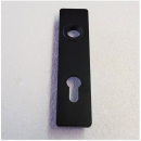 Normstahl Türschild PVC schwarz außen für Uni-Tür, N001042-00-09