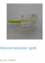 Normstahl Westernstecker gelb, T14742