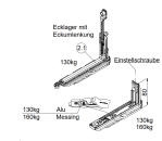 Schüco, Ecklager mit Eckumlenkung, 130 kg, DIN rechts verwendbar, 243174 , für AWS AvanTec