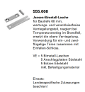 Schüco Jansen Janisol 2 EI30, Jansen-Bimetall-Lasche für Bautiefe 60 mm, Artikelnummer 555.008