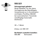 Schüco Jansen Janisol 2 EI30, Schnappriegel gefedert, Artikelnummer 555.521