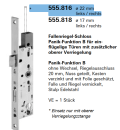 Schüco Jansen Janisol HI RC2 Türen Fallenriegel-Schloss Panik-Funktion B, Artikelnummer 555.818 ø 22 mm rechts/ links