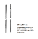 Schüco Jansen Janisol HI Türen, Treibriegelstange unten Stahl verzinkt, ø 10 x 2 mm 1,5 Meter, Artikelnummer 555.389