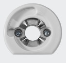 Schüco RC Befestigungsrosette, RAL9016 (Verkehrsweiß), Links , 247667