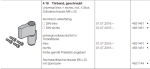 Hörmann Türband geschraubt Universal links + rechts, für Doppelgaragen-Schwingtor N 500, 4631461