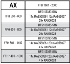 Jansen rp fineline 70W, Kipp Beschlag verdeckt liegend Artikel Nr. RF9103080-51N, 30058715